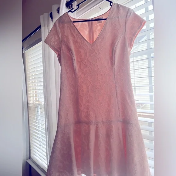 chinese dress ladies Lucy Baby Pink Long Sleeve Mini Dress - US 6 main image 1